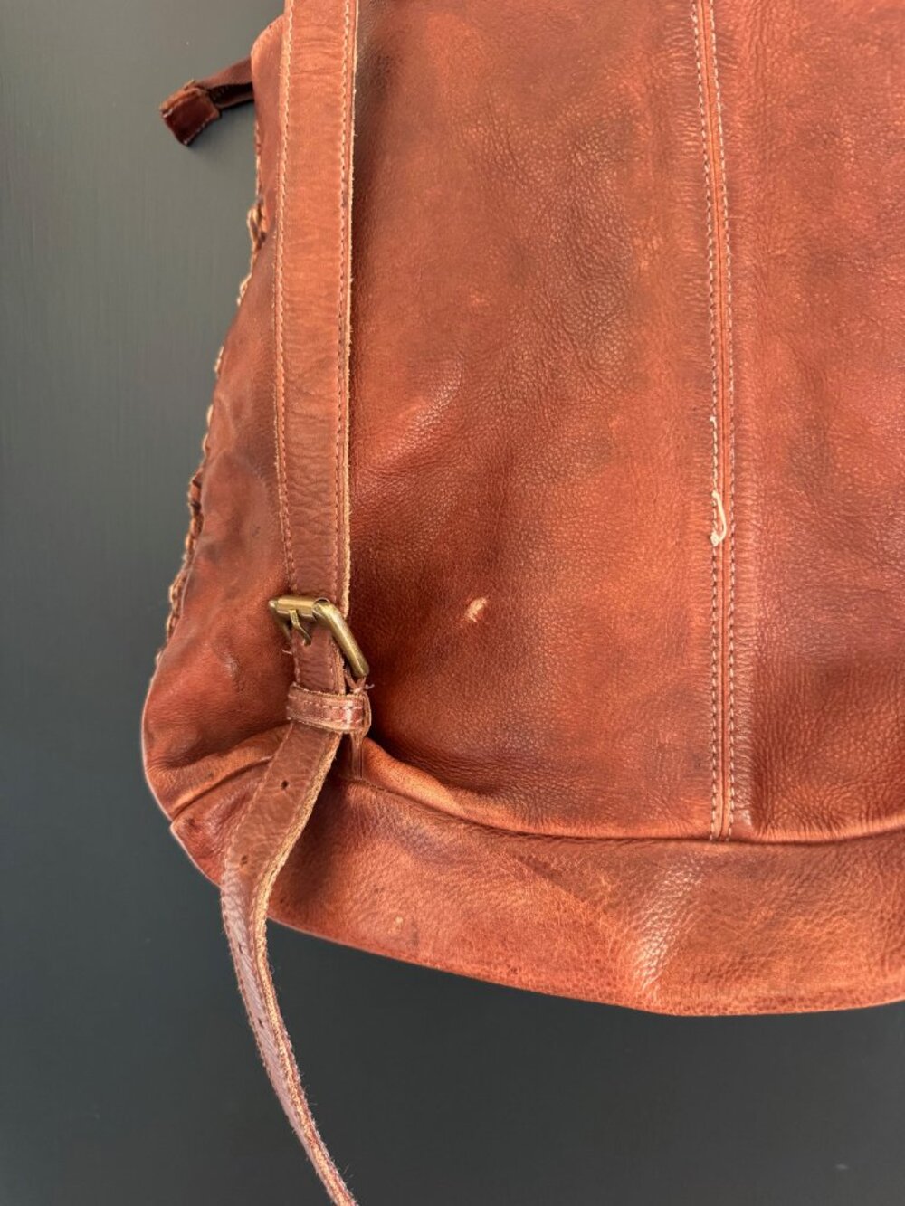 Free People Yuma Woven Leather Convertible Backpack - Picture 6 of 10